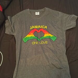 Jamaican one love graphic tee